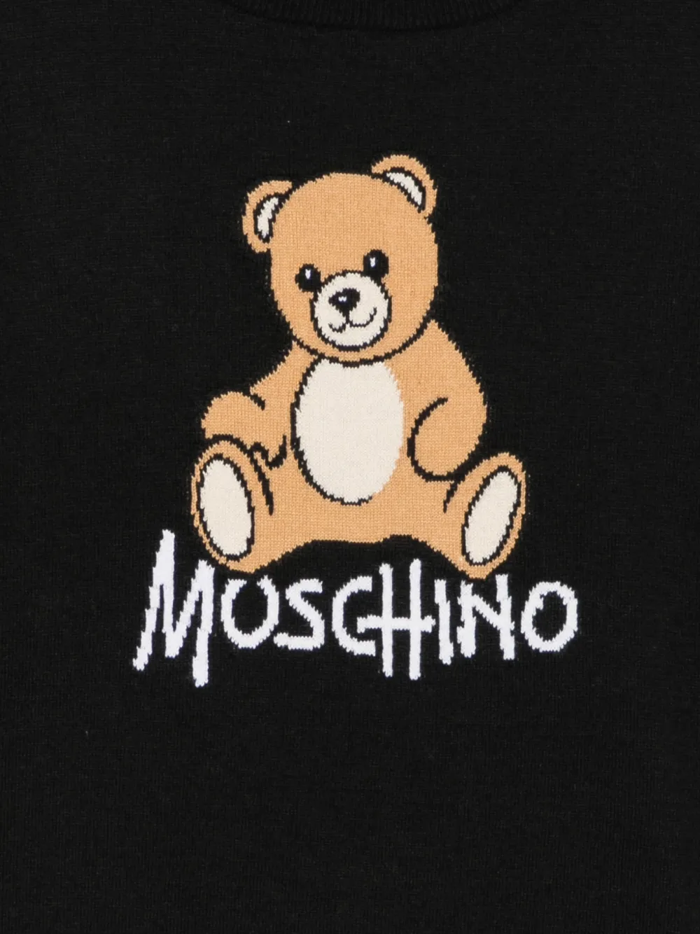 Moschino Kids Teddy Bear trui met lange mouwen Zwart