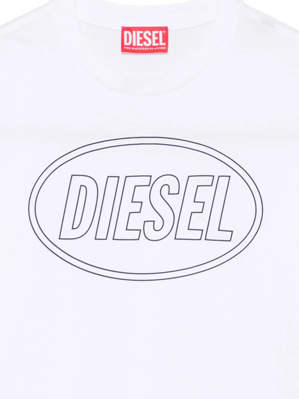Diesel Kids T-shirt met logoprint Wit