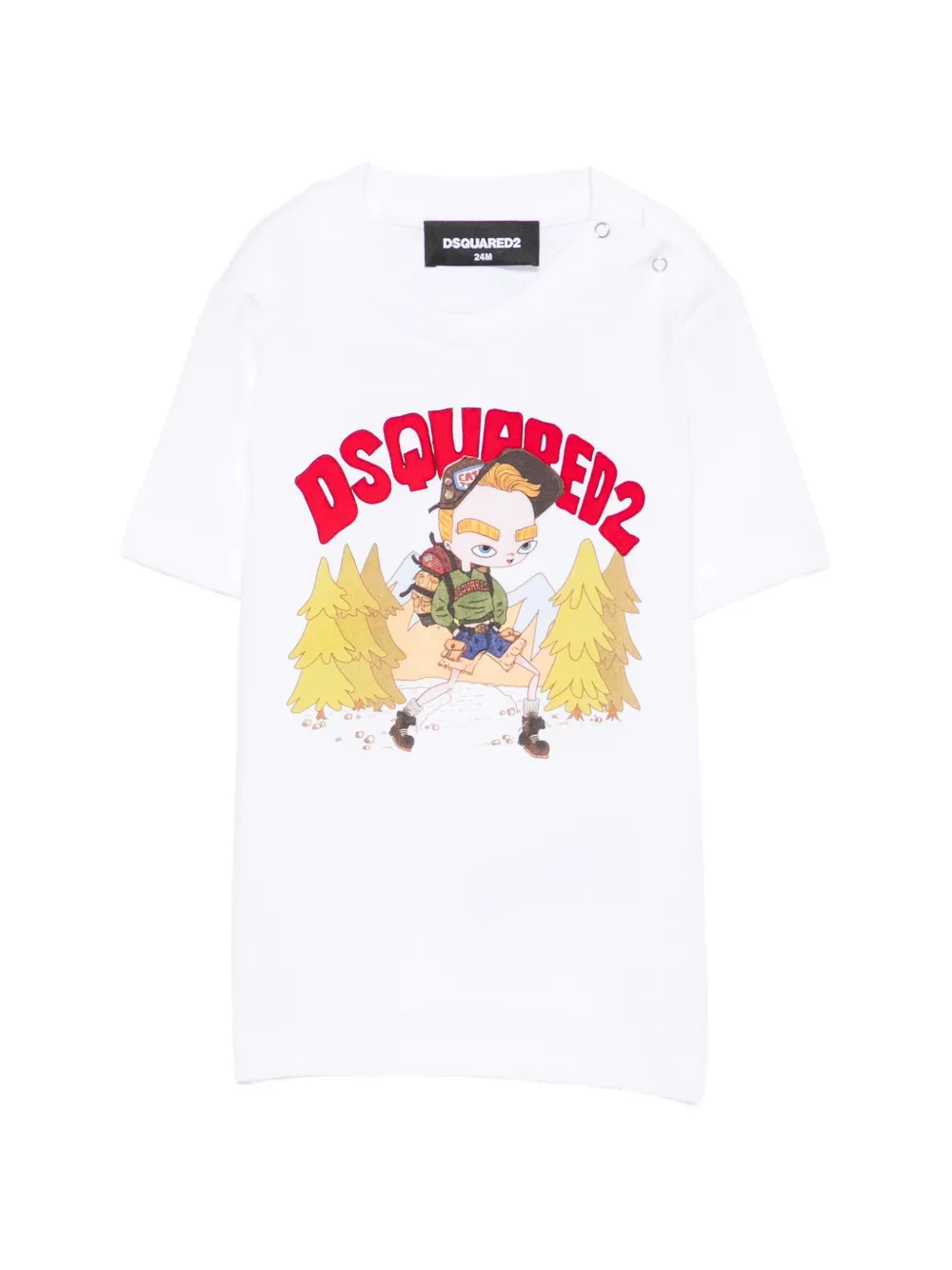 DSQUARED2 KIDS T-shirt con stampa grafica - Bianco