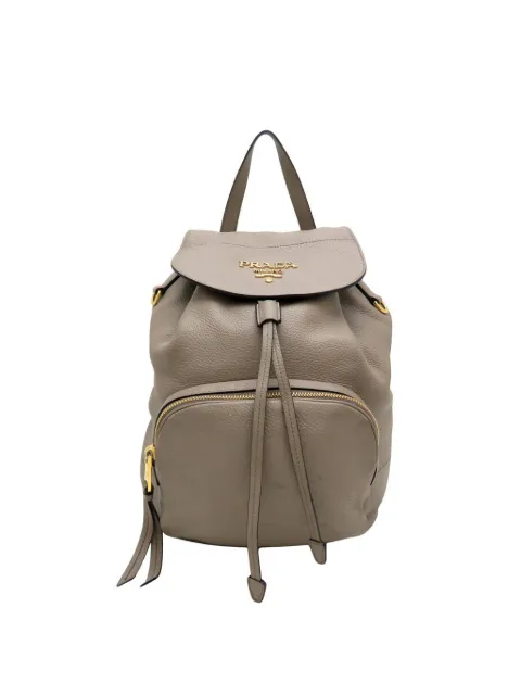 Prada Pre-Owned 2013-2026 Vitello Daino Cinch backpack
