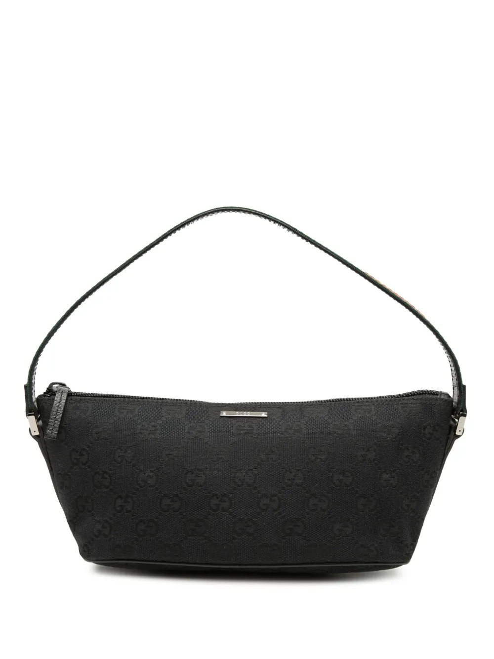 Gucci Pre-Owned 2000-2015 GG Canvas Web Boat shoulder bag - Nero