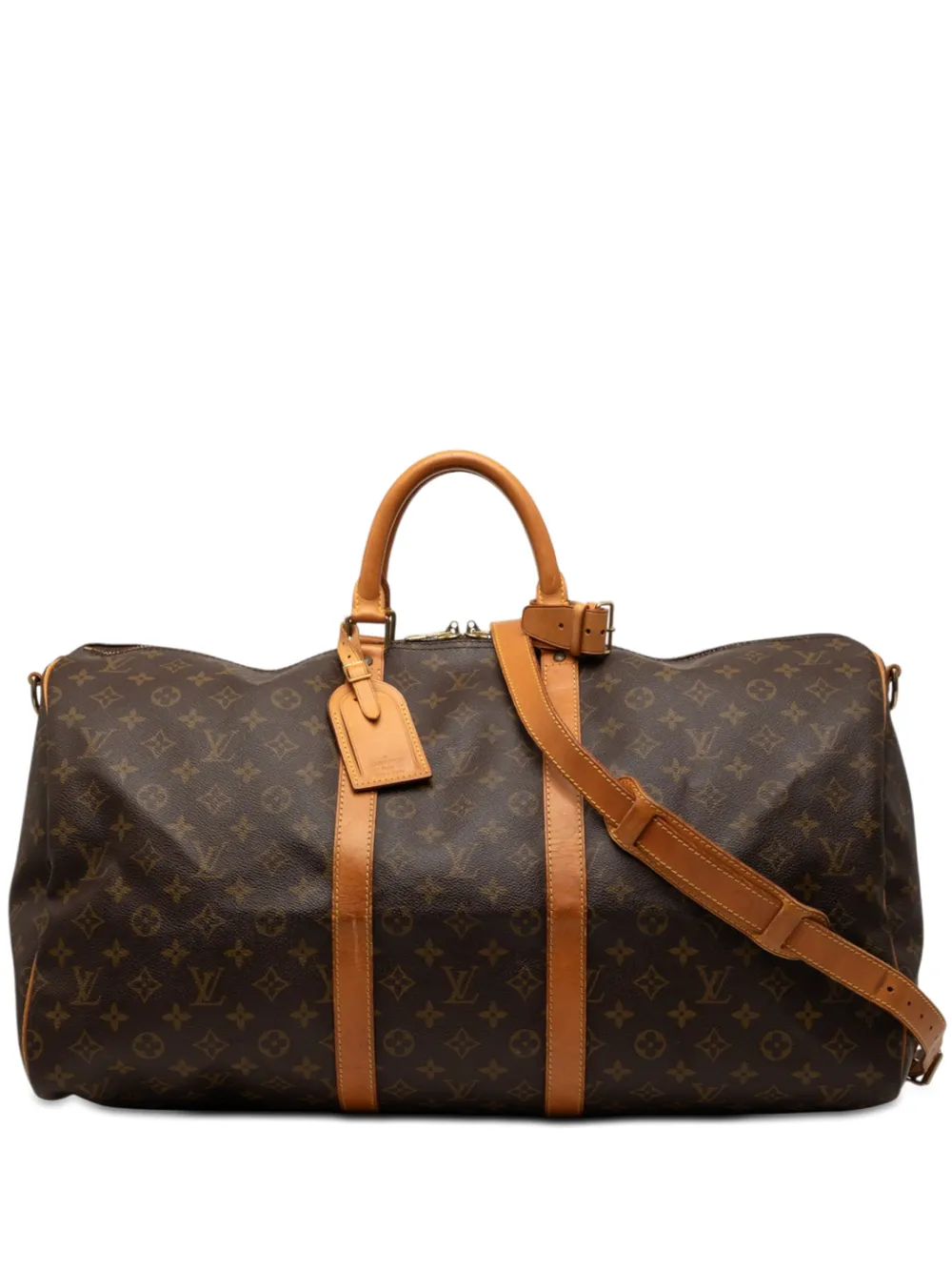 Louis Vuitton Pre-Owned 1994 Monogram Keepall Bandouliere 55 travel bag - Braun