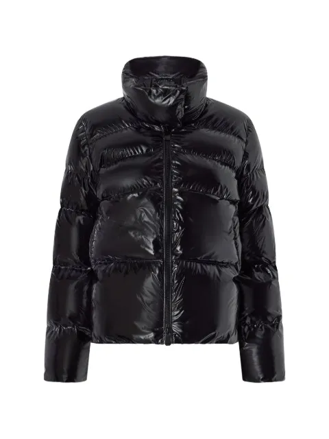 PINKO padded crystal nylon pea coat