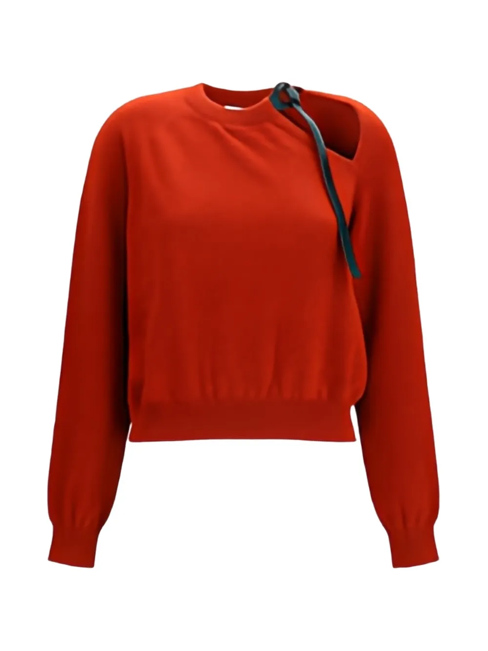 Ferragamo strap-detail sweater - Arancione