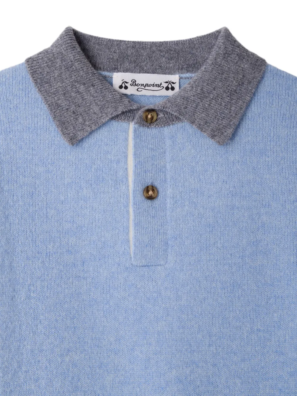 Bonpoint Jameson trui met polokraag Blauw