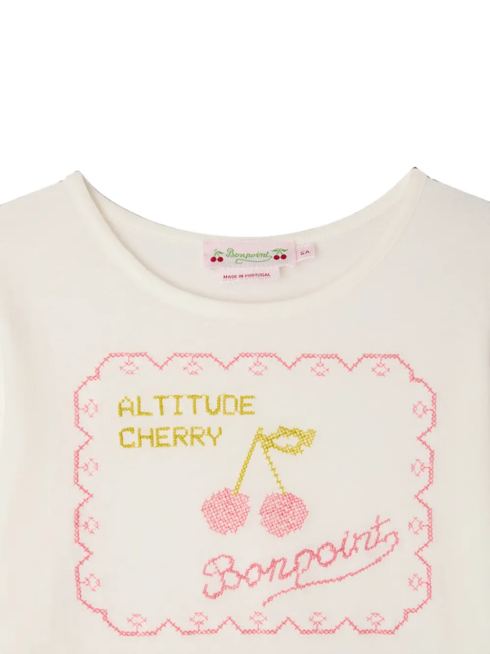 Bonpoint Gracieuse T-shirt met grafische print Wit