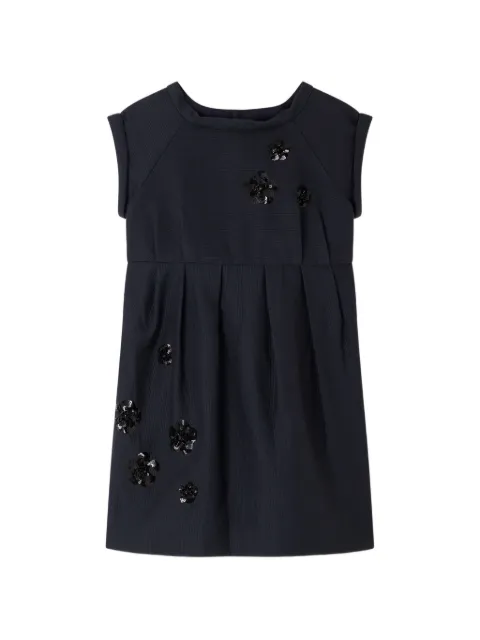 Bonpoint sequin-embellished ribbed dress