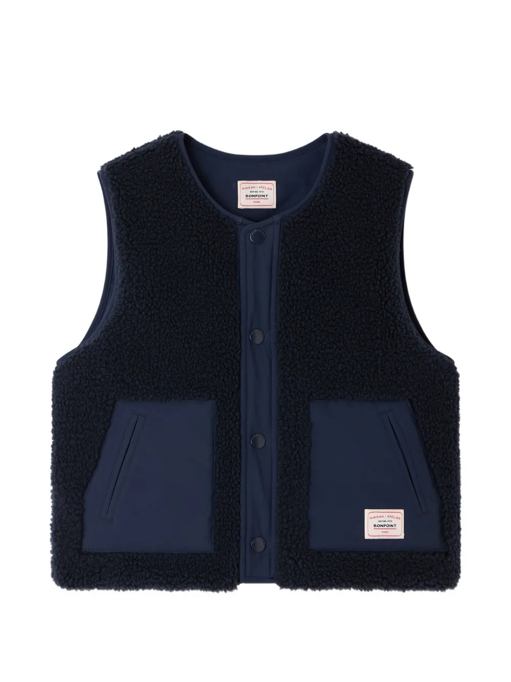 Bonpoint Junior omkeerbare bodywarmer Blauw