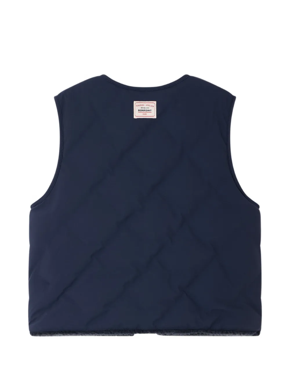 Bonpoint Junior omkeerbare bodywarmer Blauw