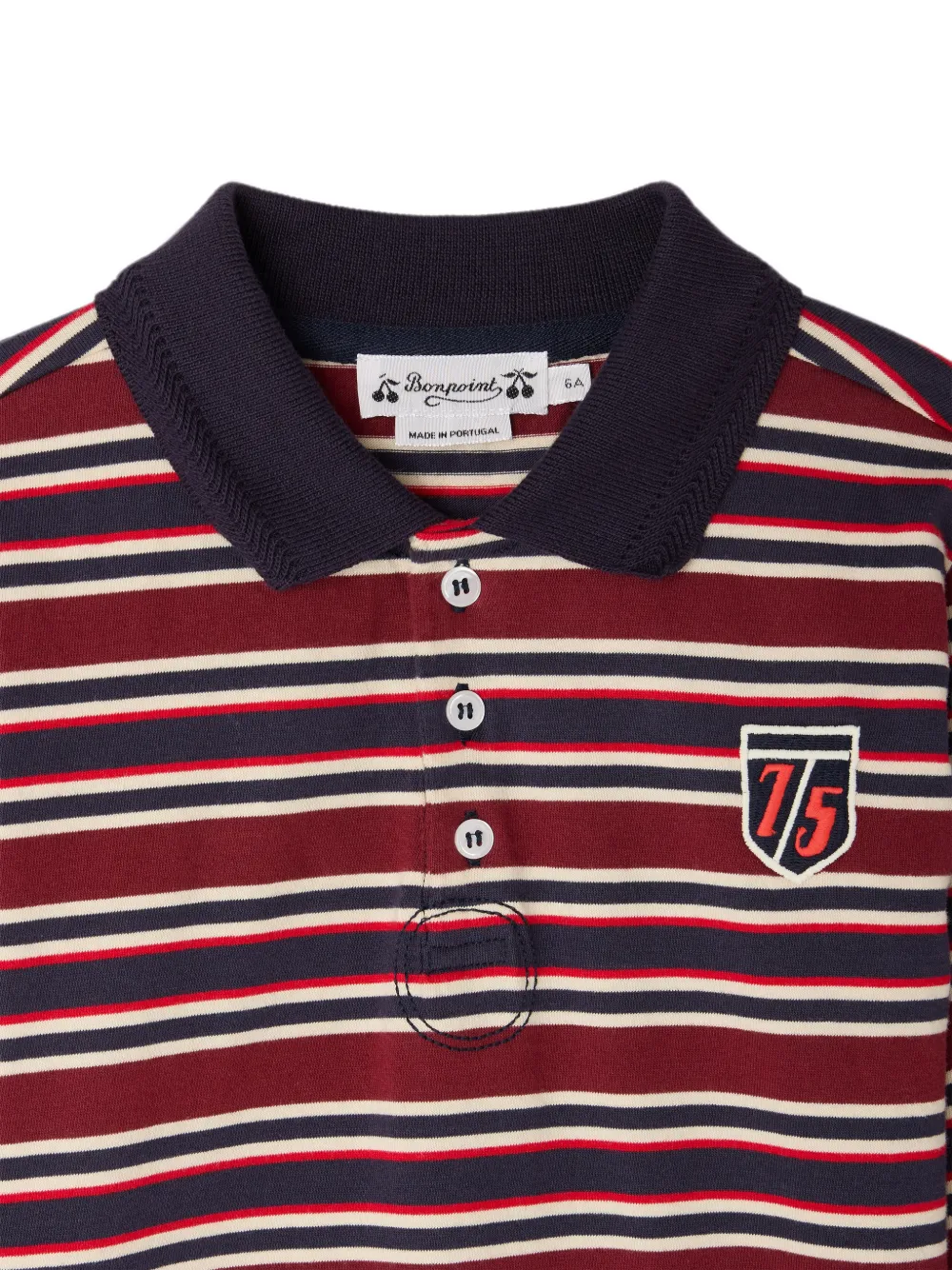 Bonpoint Mirko poloshirt met lange mouwen Rood
