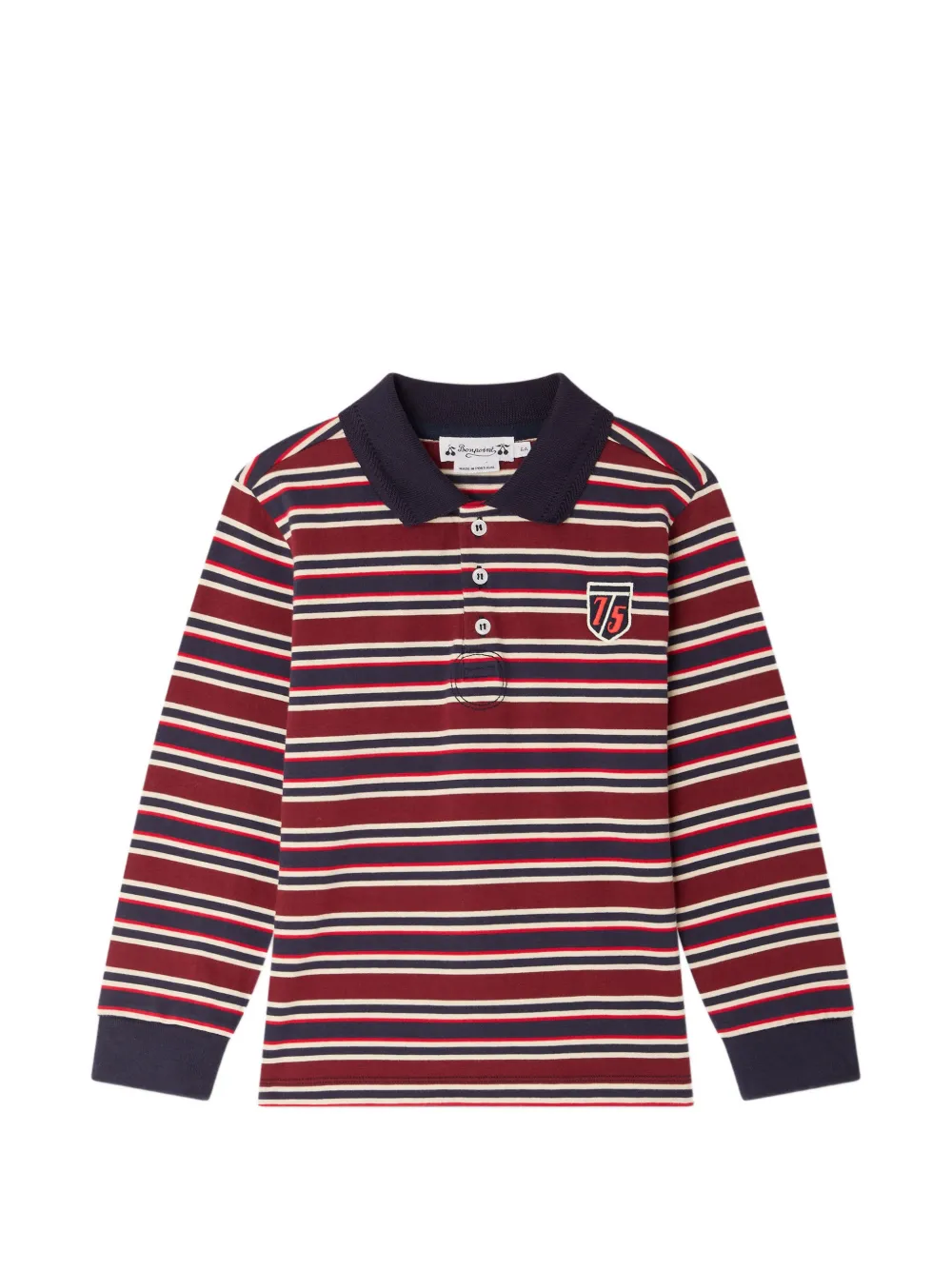Bonpoint Polo Mirko a maniche lunghe - Rosso