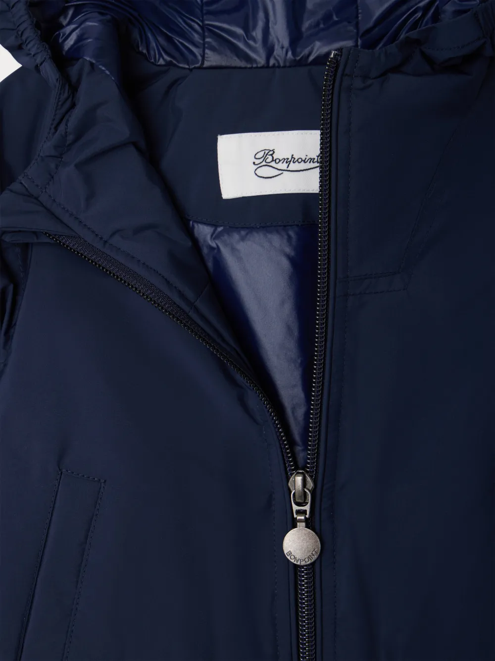 Bonpoint Mikey jas met capuchon Blauw