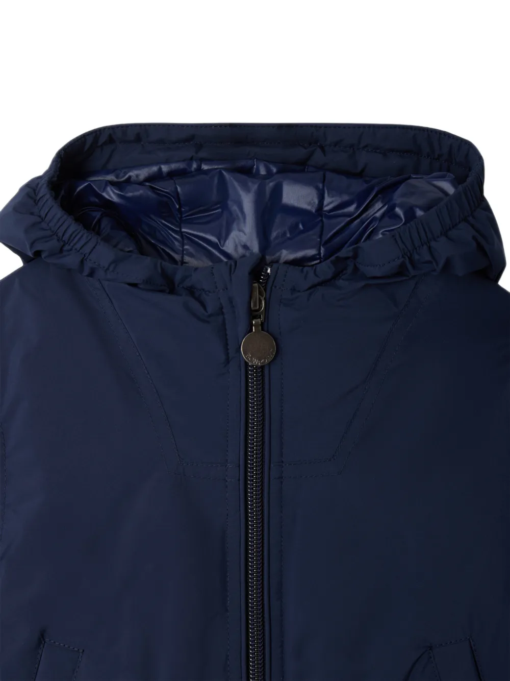 Bonpoint Mikey jas met capuchon Blauw