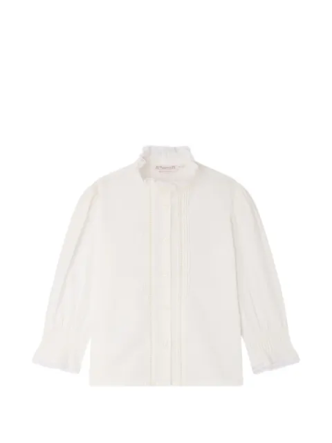 Bonpoint Melba lace-trim ruffled blouse