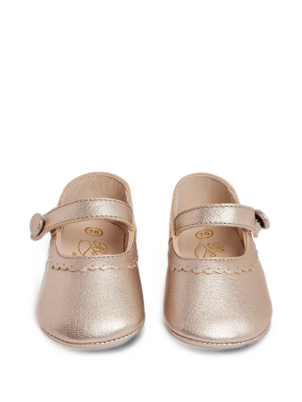 Bonpoint Miray leather pre-walkers Goud