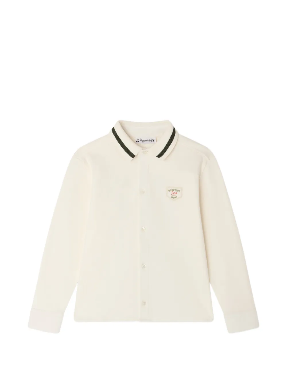 Bonpoint Martial logo-patch shirt - Toni neutri
