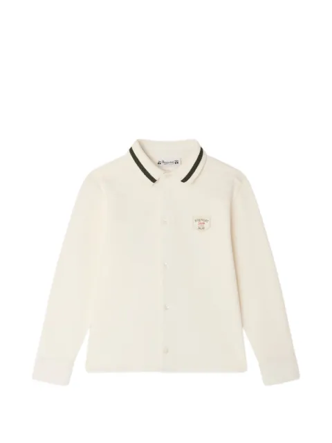 Bonpoint Martial logo-patch shirt