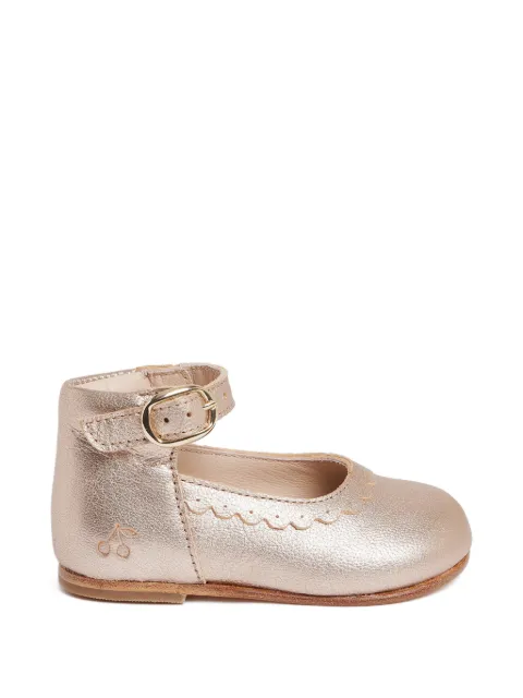 Bonpoint scalloped-trim ballet flats