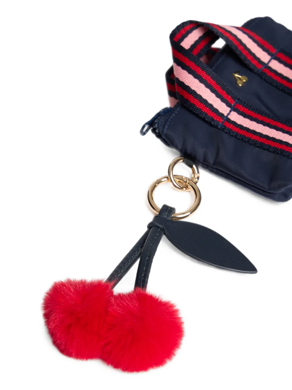 Bonpoint Mariya sleutelhanger met kersenbedel Blauw