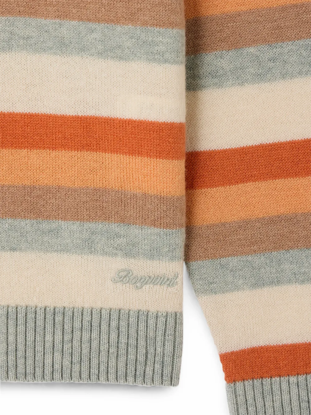 Bonpoint Trui met geborduurd logo Beige