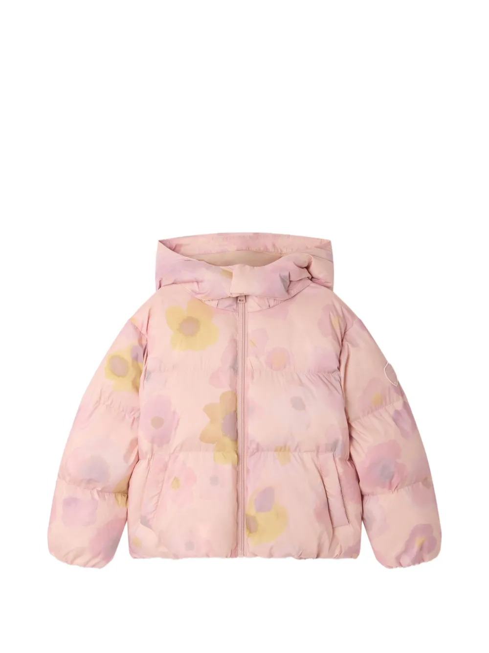 Bonpoint Maddie floral-print puffer coat - Rosa