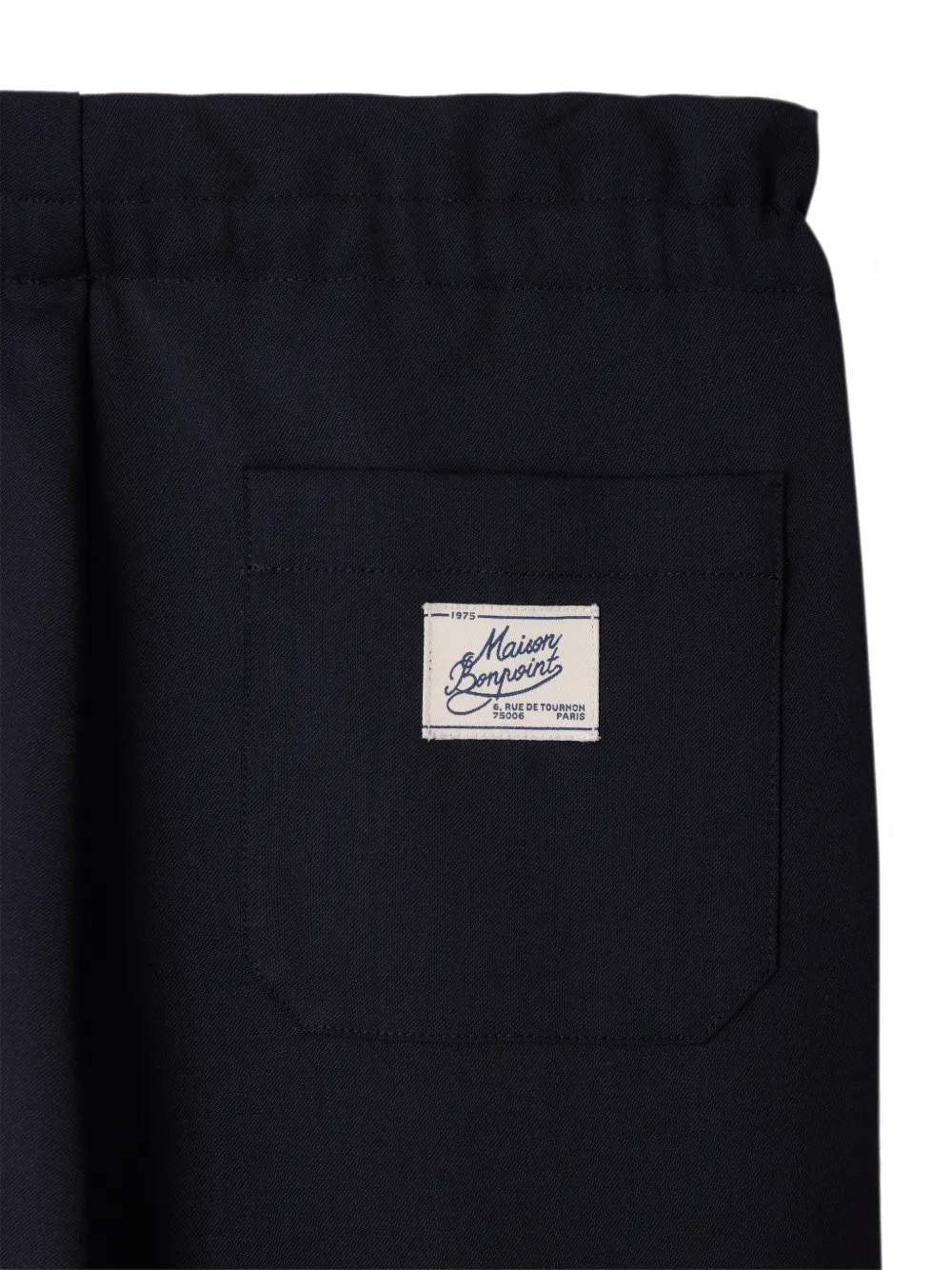 Bonpoint Broek met elastische tailleband en logo-patch Blauw