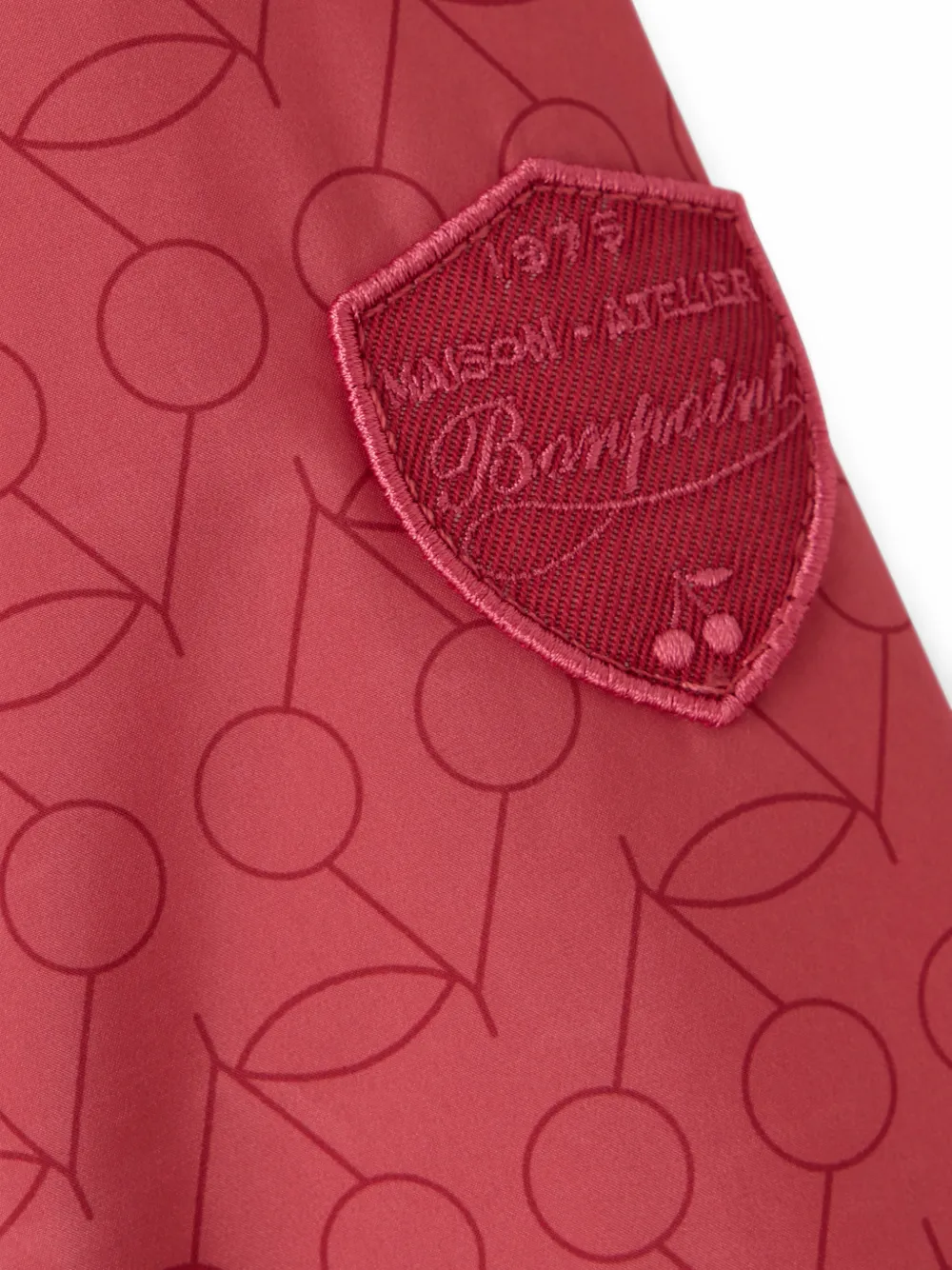 Bonpoint Marguerite jack met capuchon en kersenprint Roze