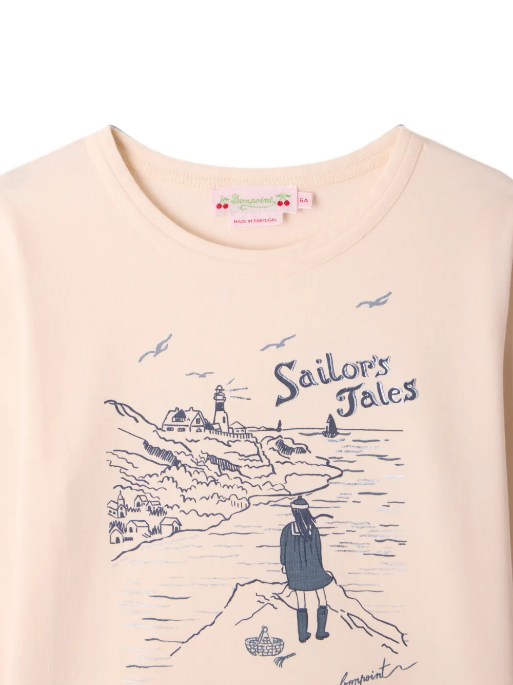 Bonpoint Magali T-shirt met lange mouwen Beige