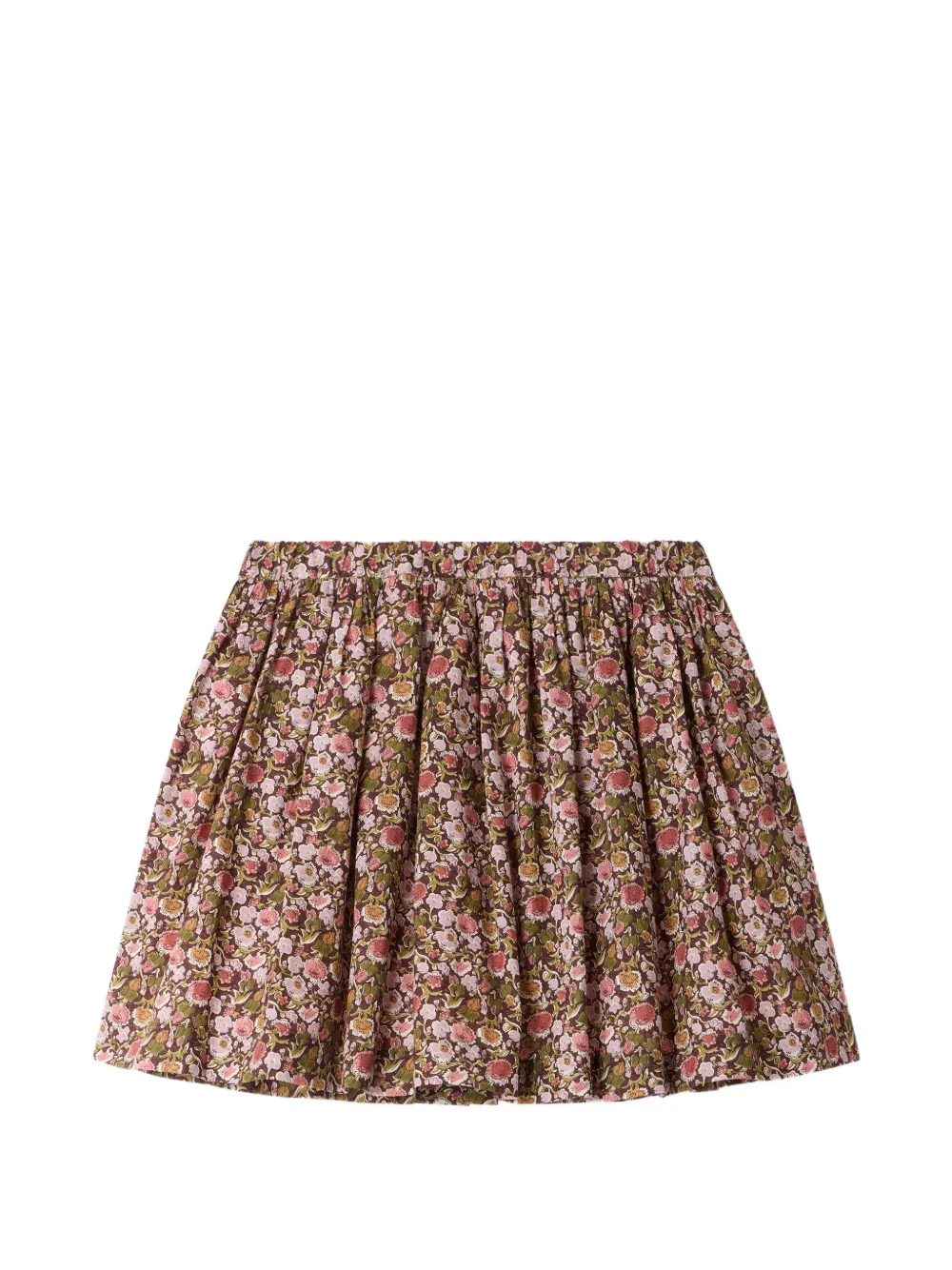 Bonpoint Rok met bloemenprint Bruin