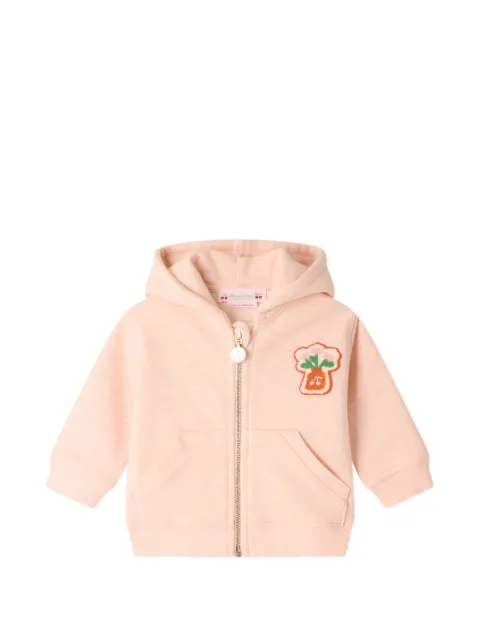 Bonpoint patch-detail zip-up hoodie