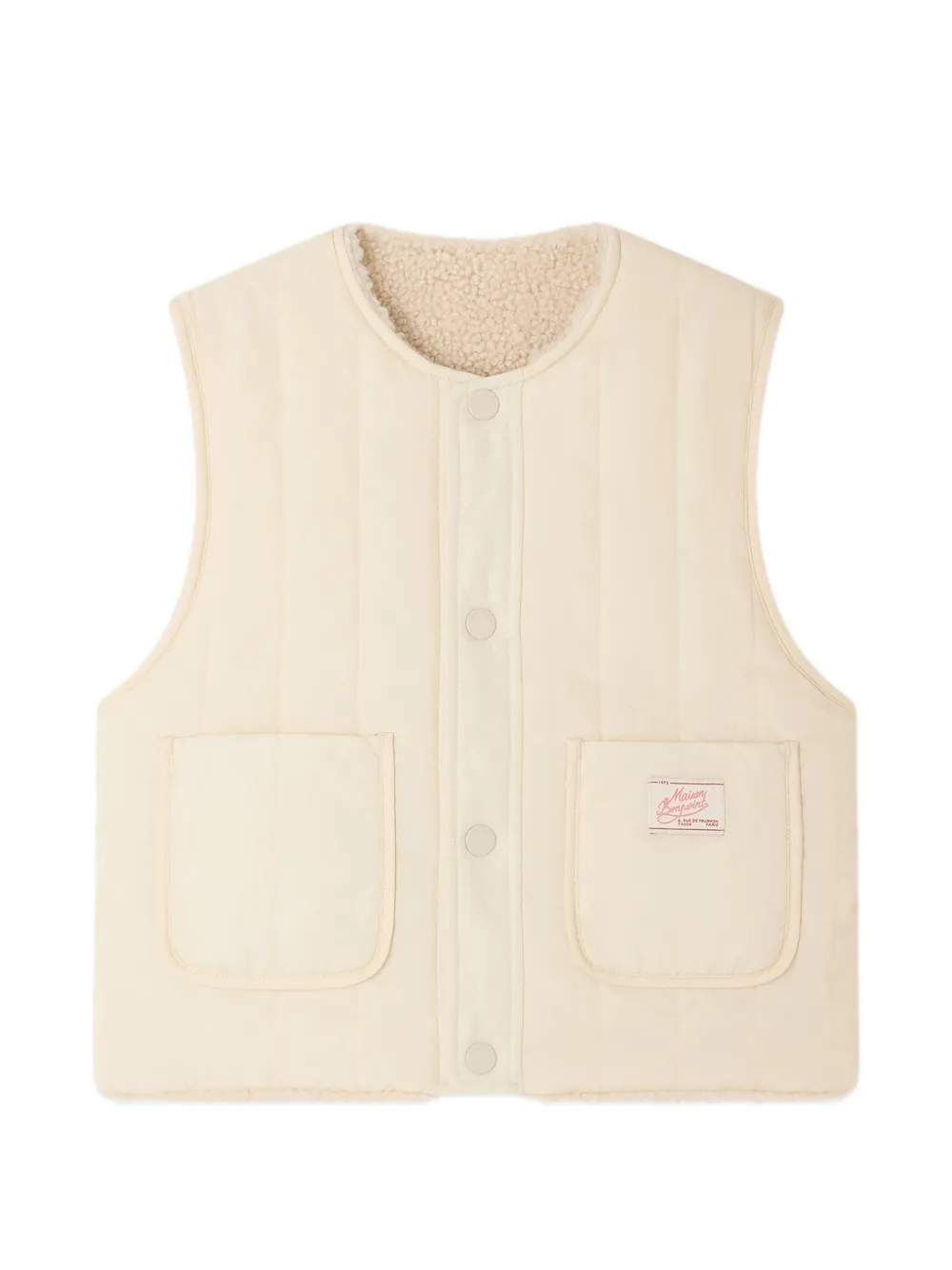 Bonpoint Maya reversible gilet - Nude