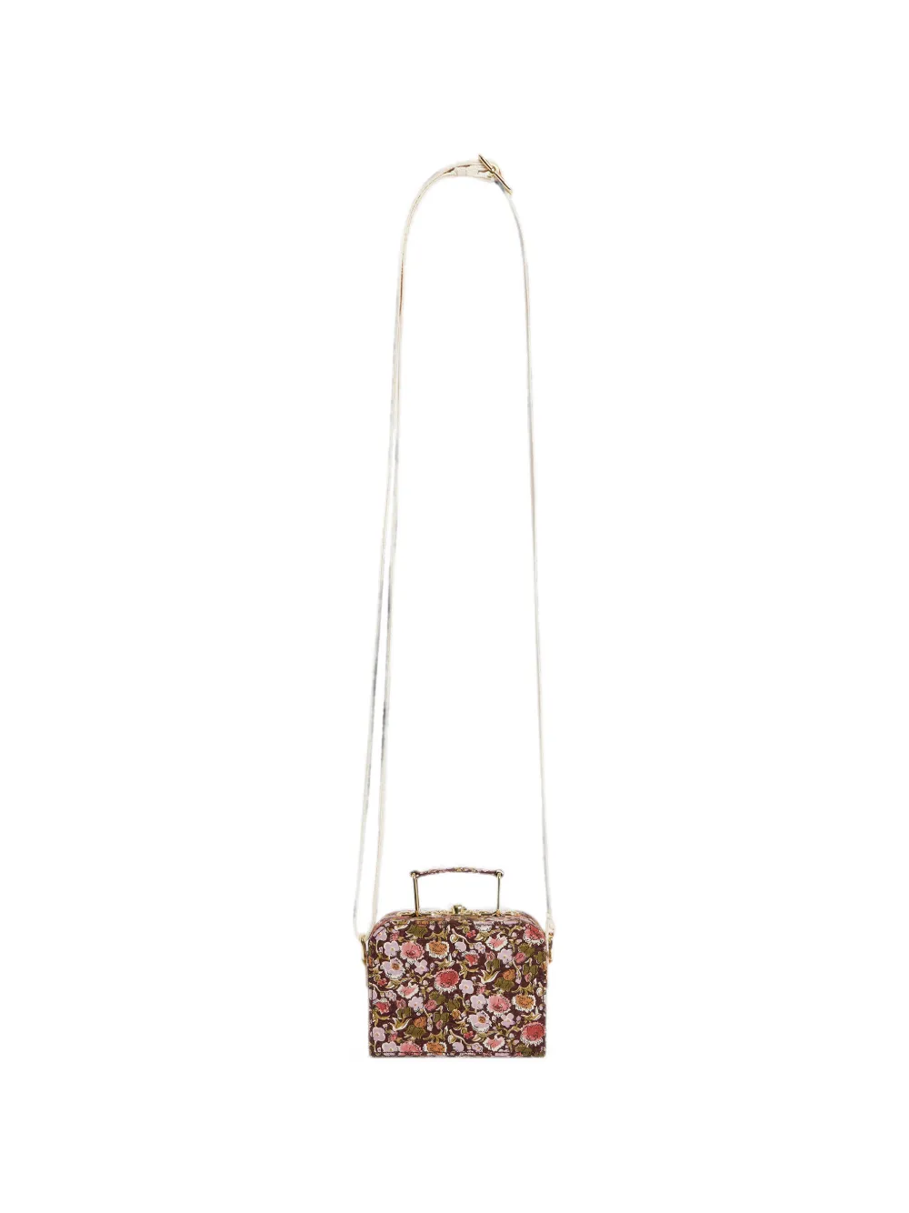 Bonpoint Aimane schoudertas met bloemen-print en kersen-patroon Bruin