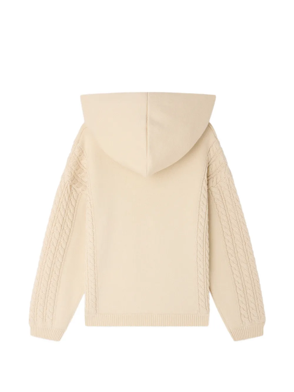 Bonpoint Matheus kabelgebreide hoodie Beige