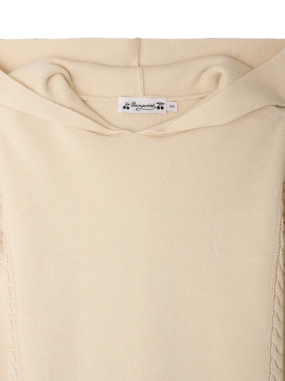 Bonpoint Matheus kabelgebreide hoodie Beige