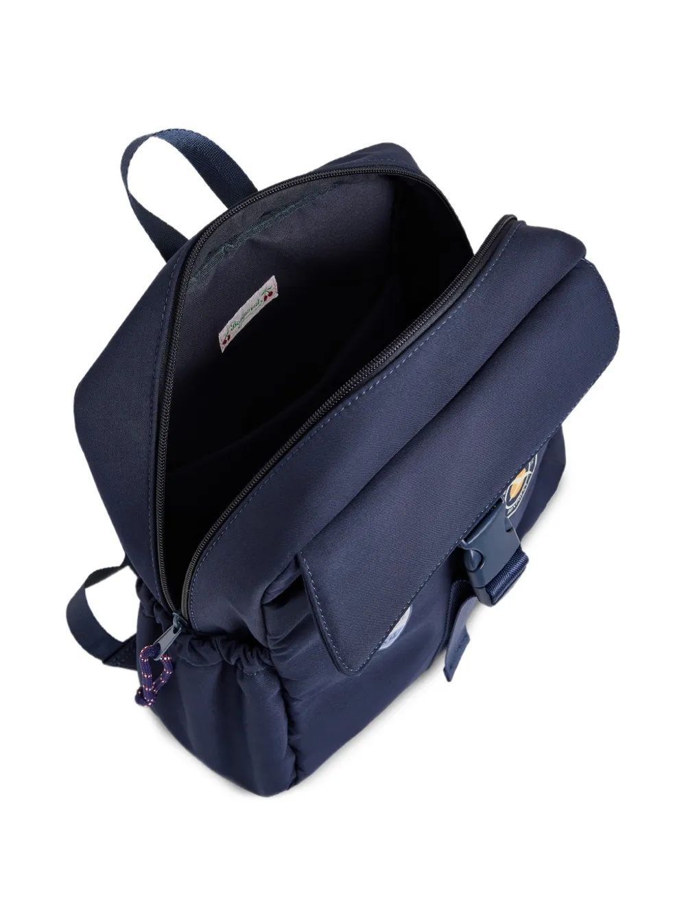 Bonpoint Rugzak met patch en gespen Blauw