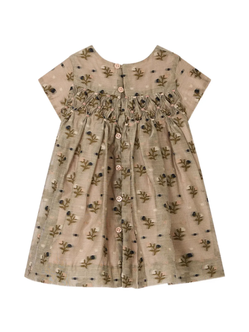 Bonpoint Robe Smockee Maruska Beige