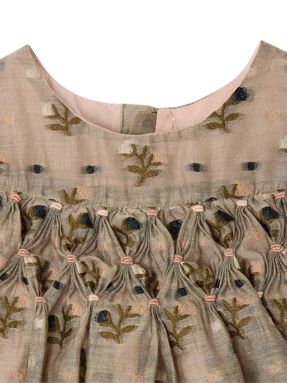 Bonpoint Robe Smockee Maruska Beige