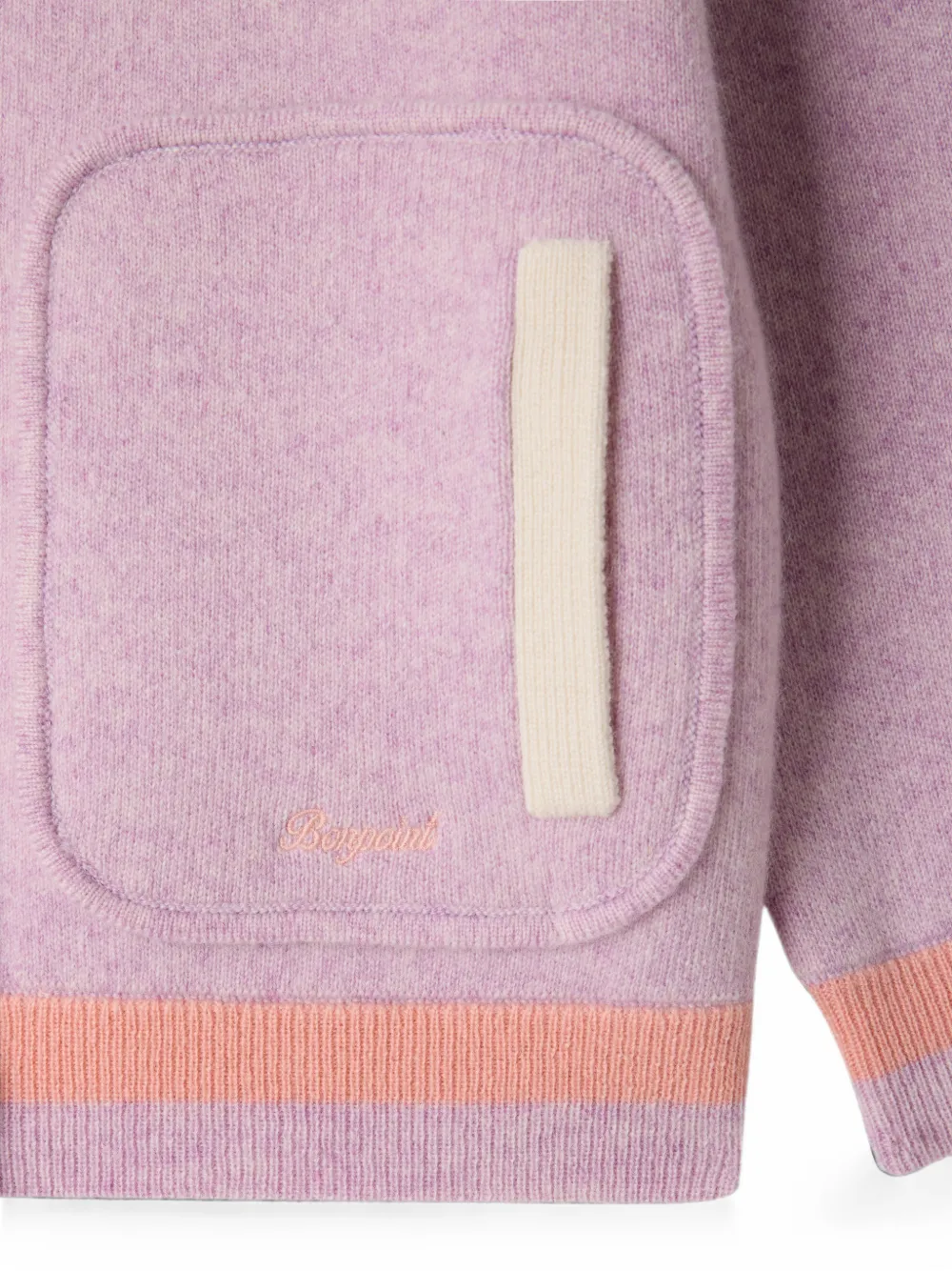 Bonpoint Myana button-down vest met contrasterende kraag Paars