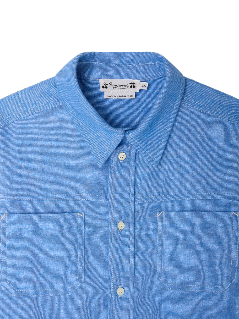 Bonpoint Martell shirt met opgestikte zak Blauw