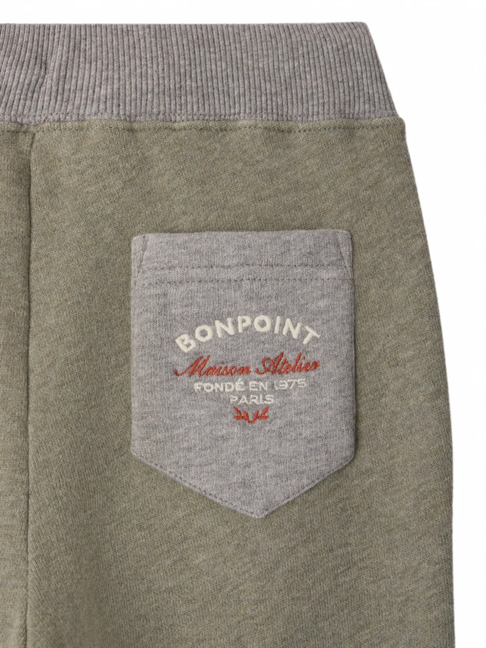 Bonpoint Trainingsbroek met trekkoord Groen