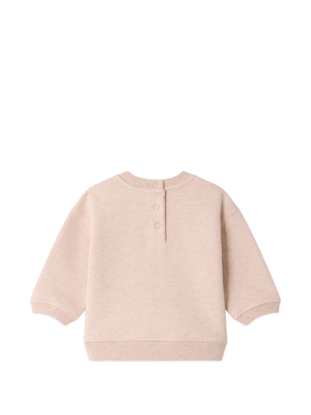 Bonpoint Trui met kersen-patchwork Beige