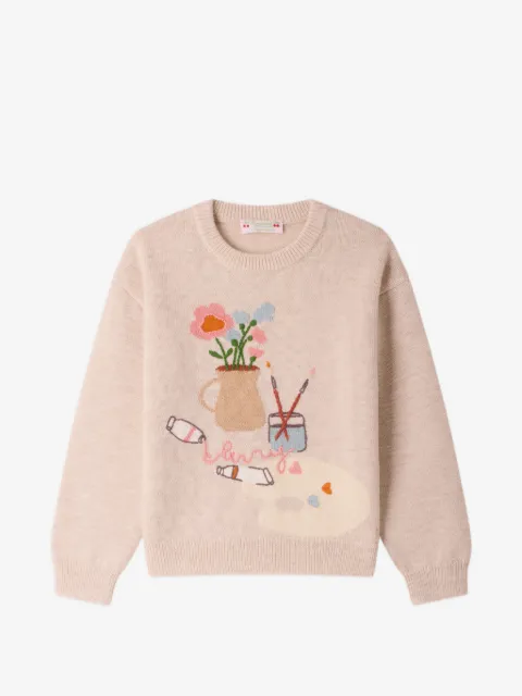 Bonpoint graphic-intarsia knitted sweater