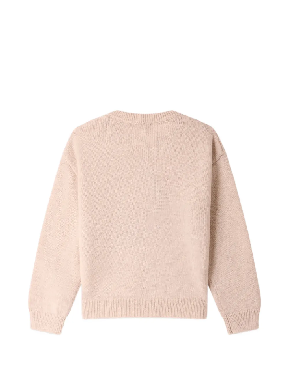 Bonpoint Gebreide trui met intarsia Beige
