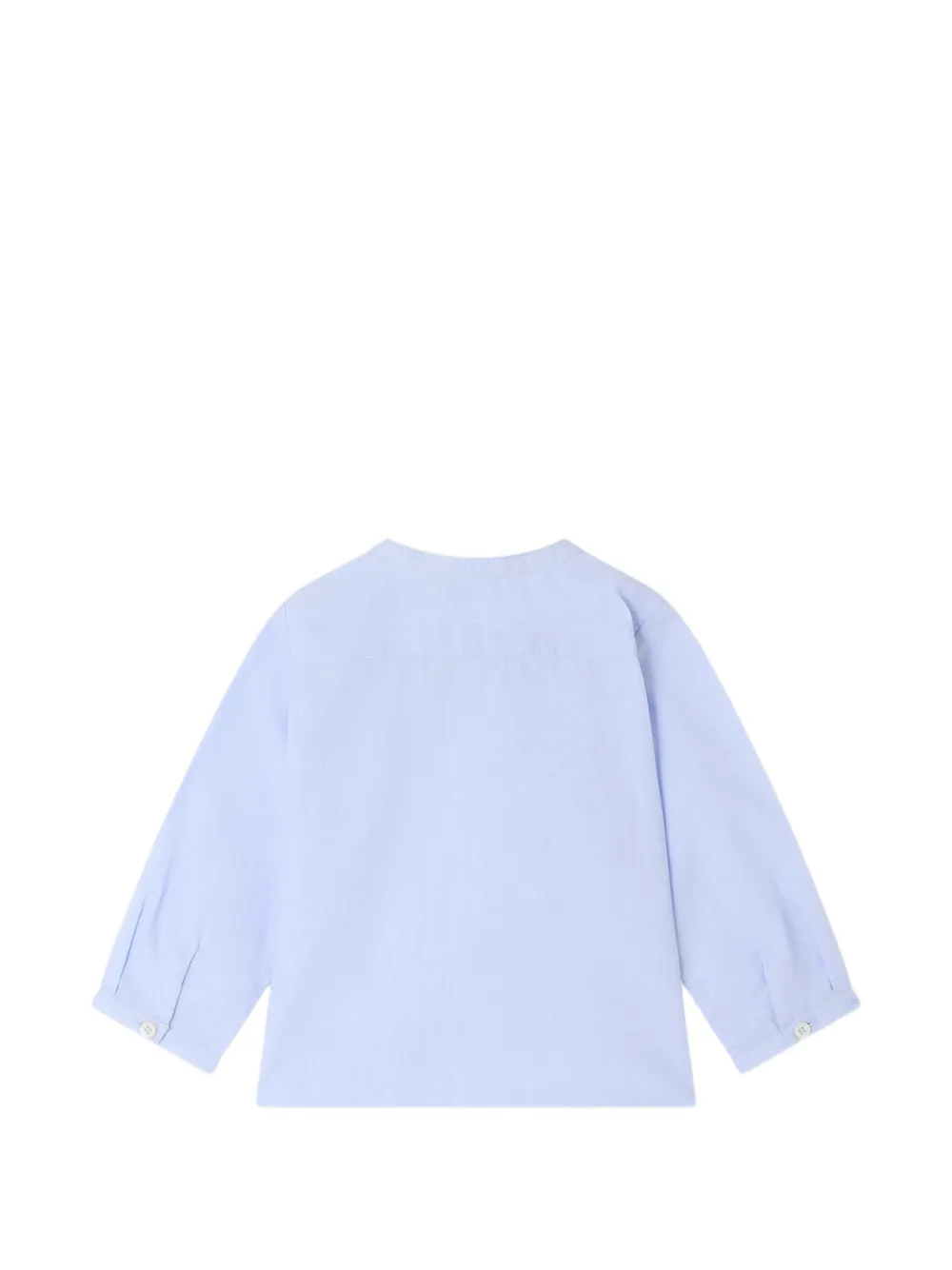 Bonpoint Blouse met geborduurd patroon en kraag Blauw