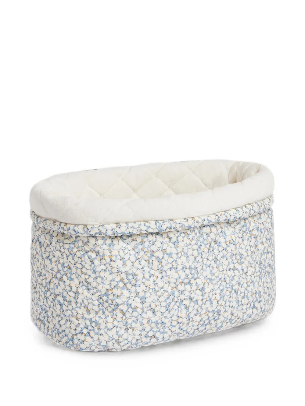 Bonpoint Gewatteerde d met bloe -print Blauw
