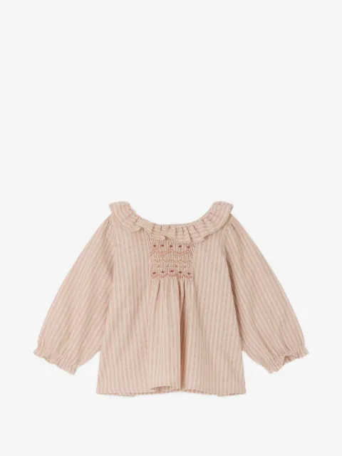 Bonpoint ruffled-collar blouse