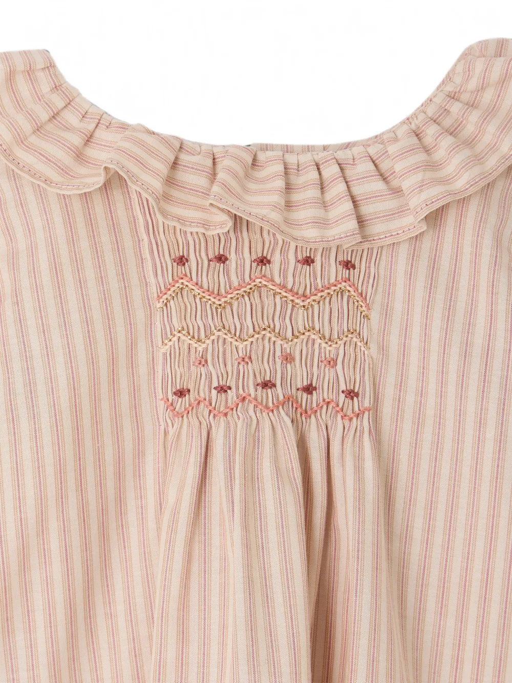 Bonpoint Zijden shirt Beige