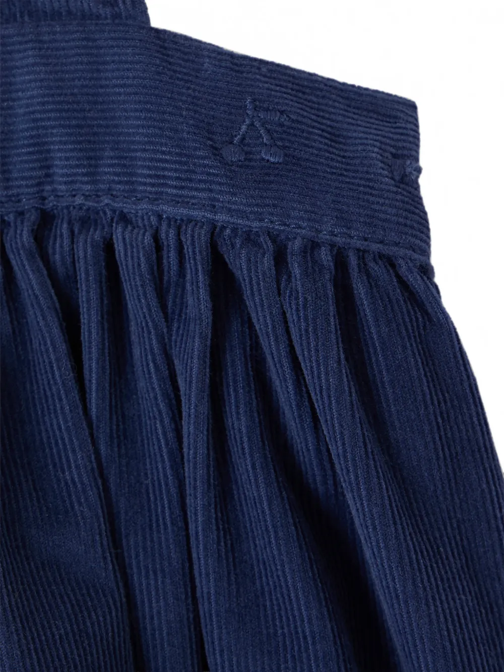 Bonpoint Ribfluwelen tuinbroek jurk Blauw
