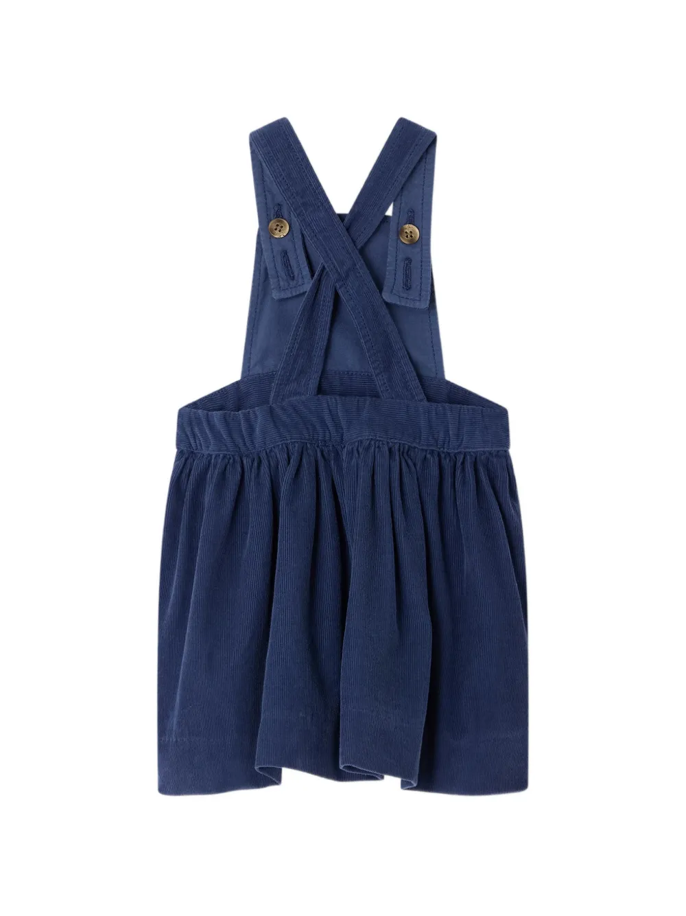 Bonpoint Ribfluwelen tuinbroek jurk Blauw