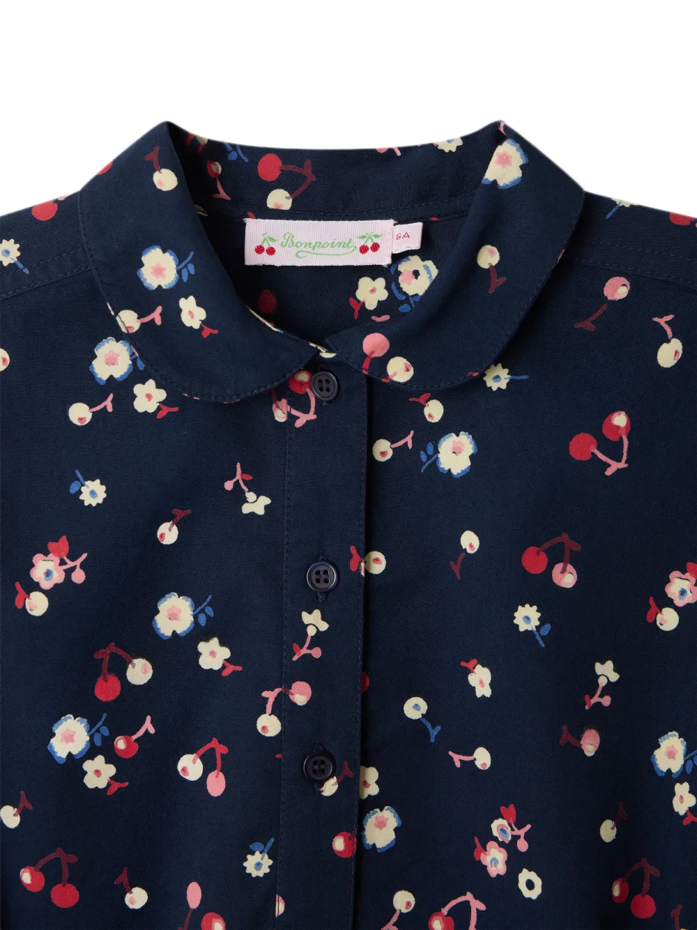 Bonpoint Jurk met bloemenprint Blauw